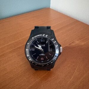 Fcuk Black Plastic Wrist Watch